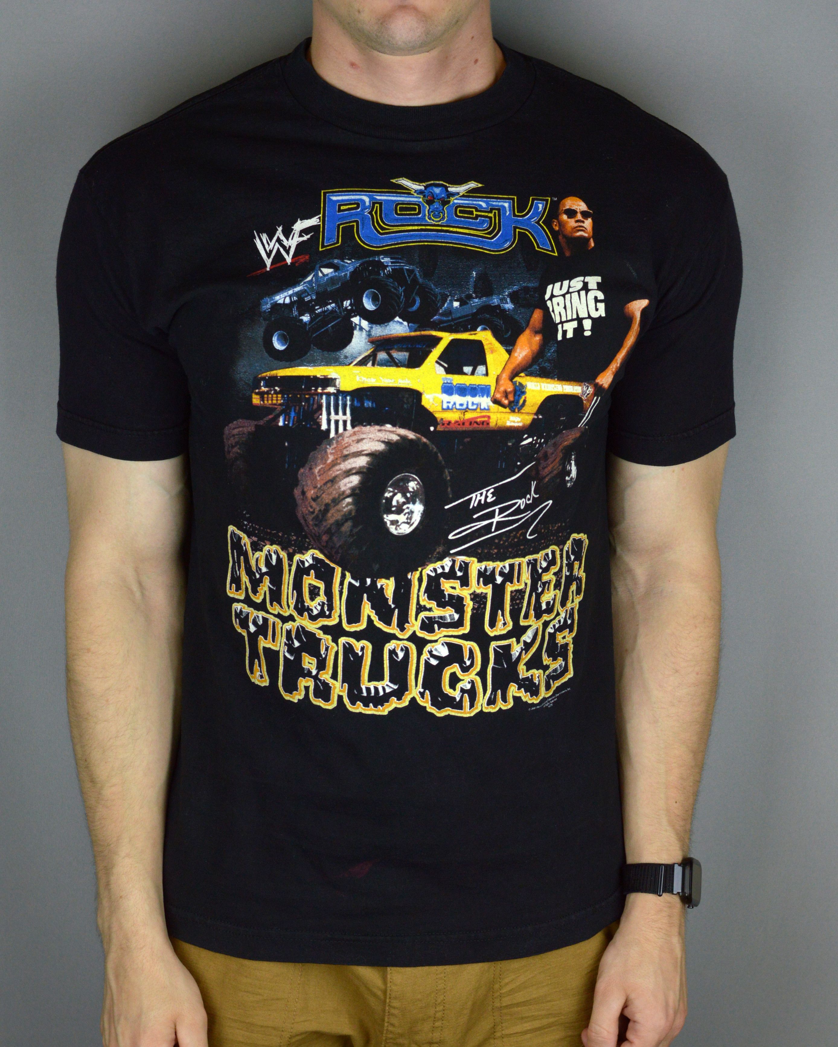 Vintage × WWF Vintage WWF Rock Monster Trucks 2001 t shirt Size US M / EU 48-50 / 2 - 1 Thumbnail