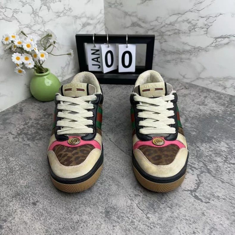 Gucci Gucci Dirty Sneakers Leopard Print Style-2505 Size US 6 / IT 36 - 2 Thumbnail