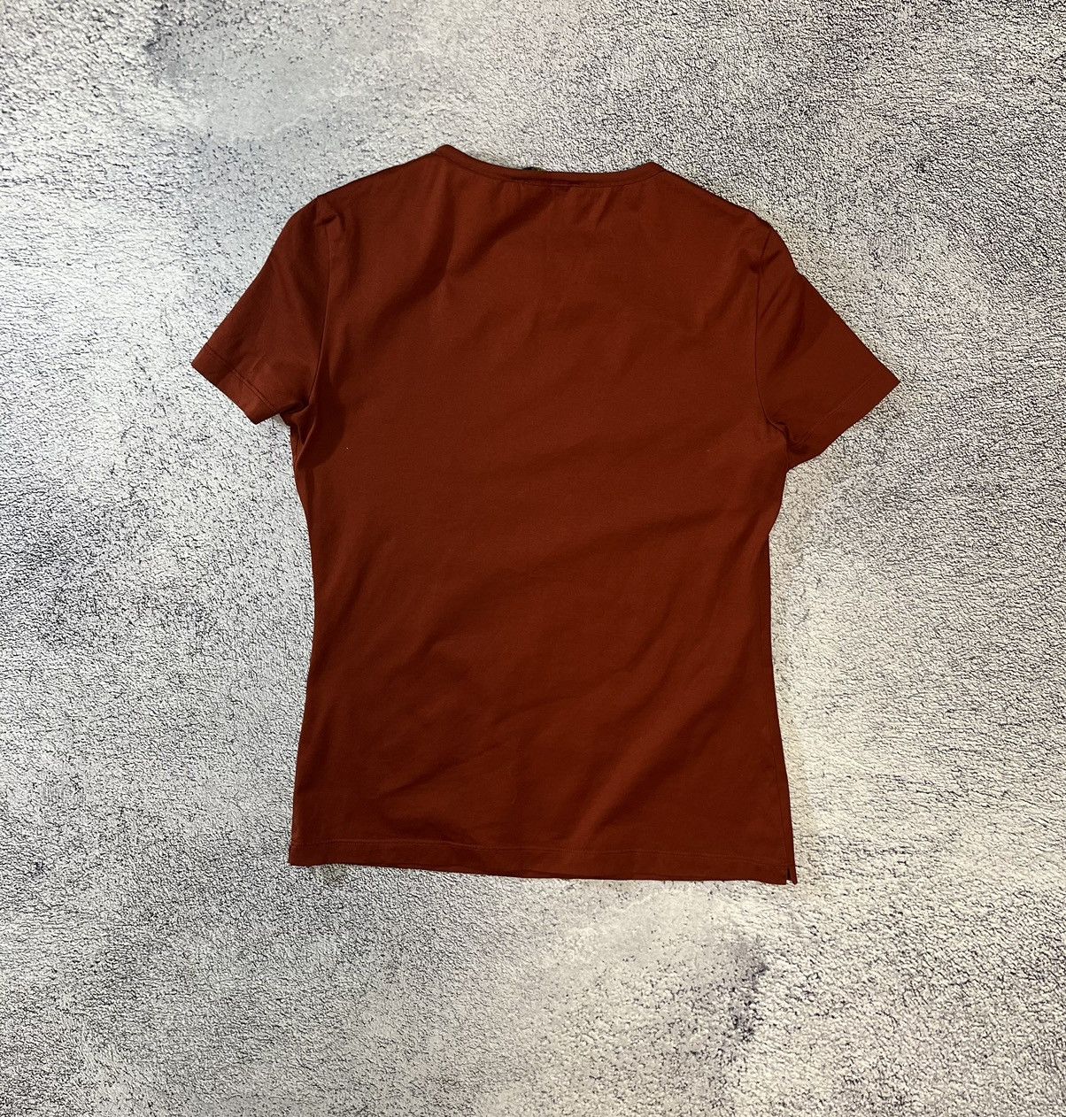 Loro Piana Loro Piana 2 Women T- Shirt Burnt Orange Cotton Knit Size 40 Size S / US 4 / IT 40 - 24 Thumbnail