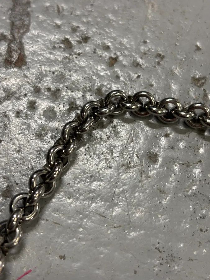 Dolce & Gabbana 2000s Dolce & Gabbana Silver Grey Metal Spike Teeth Pendant Necklace Size ONE SIZE - 6 Thumbnail