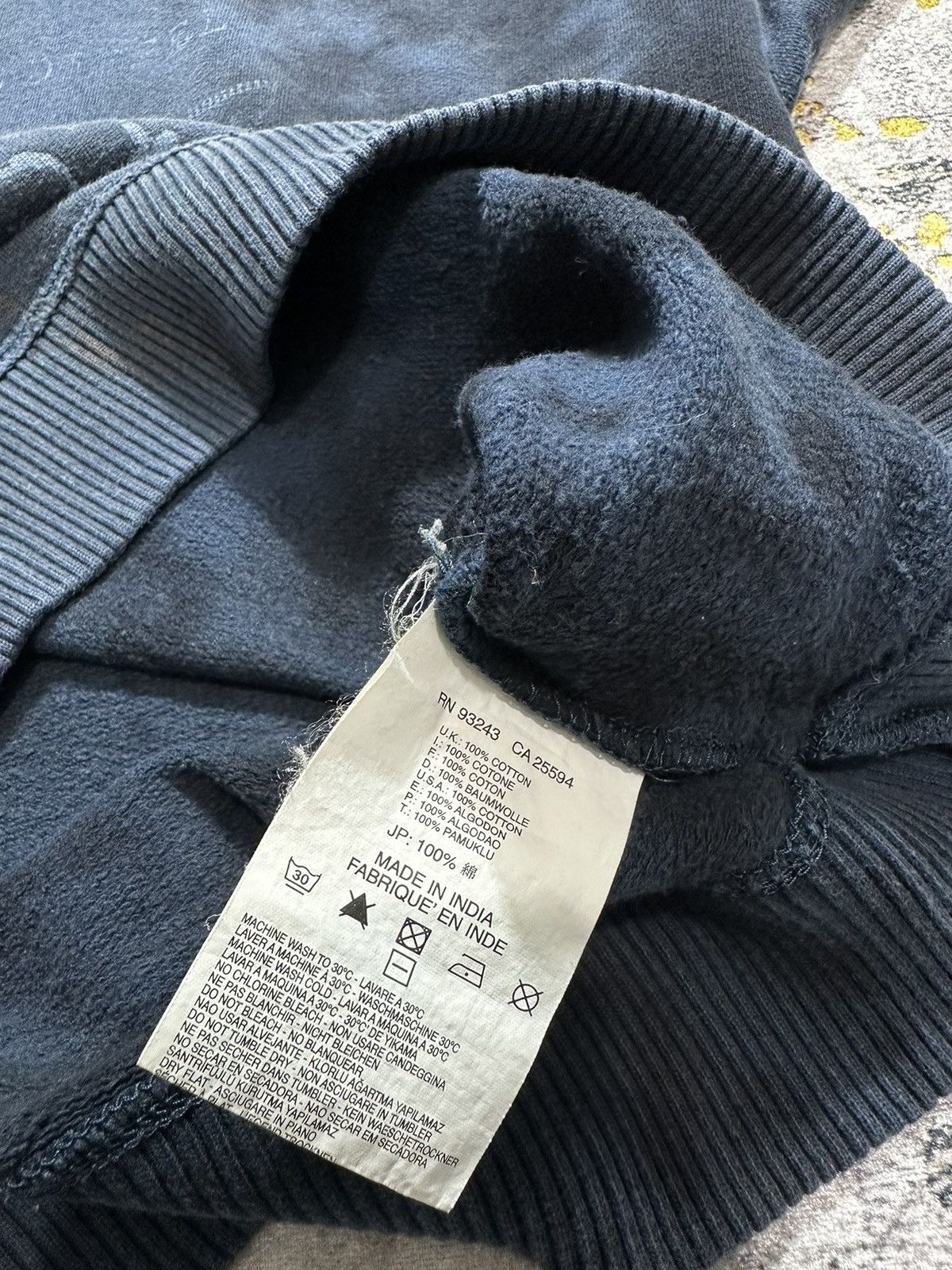 Diesel CRAZY FADED DIESEL 978 ABSTRACT POEM HOODIE Size US L / EU 52-54 / 3 - 12 Thumbnail