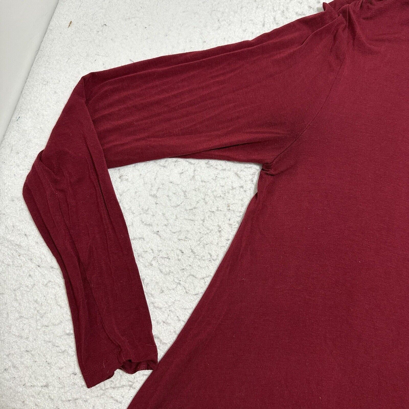 Old Navy Old Navy Large A-Line Burgundy Red Pullover Dress Stretch Size L / US 10 / IT 46 - 6 Thumbnail