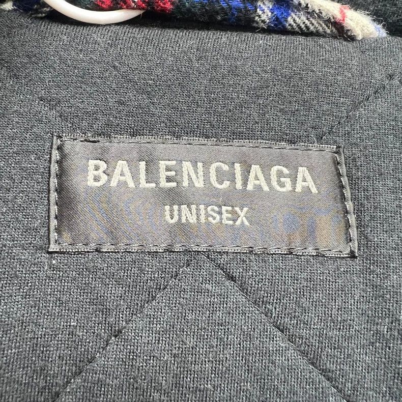 Balenciaga Balenciaga Render gradient flannel plaid cotton-padded jac Size US S / EU 44-46 / 1 - 2 Thumbnail