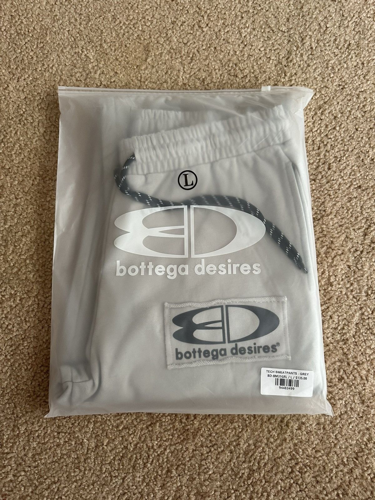 Bottega Desires Bottega Desires Grey Tech Sweatpants Size Large Size US 34 / EU 50 - 11 Thumbnail