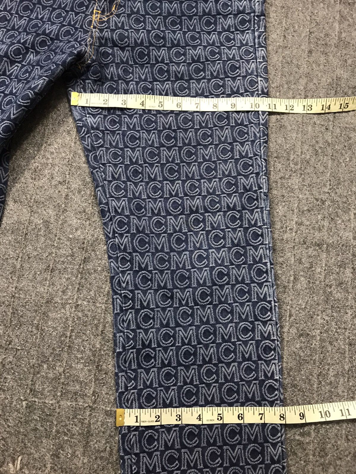 MCM MCM Legere Jeans Nova Checked Monogram Logo Denim Size 29" - 13 Thumbnail