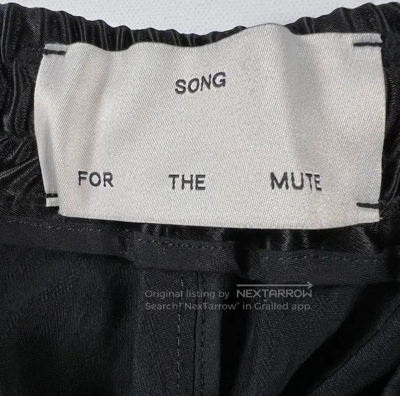 Song For The Mute SONG FOR THE MUTE Silk buttoned trousers Size US 34 / EU 50 - 3 Thumbnail