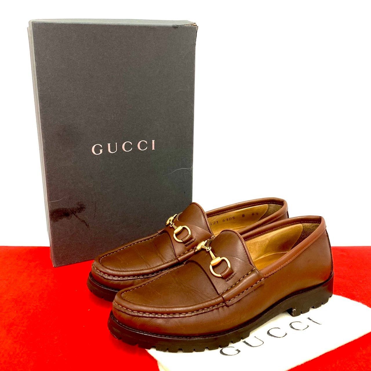 Gucci Gucci Gucci Leather Loafers Leather Shoes DUTY FREE for USA Size ONE SIZE - 1 Thumbnail