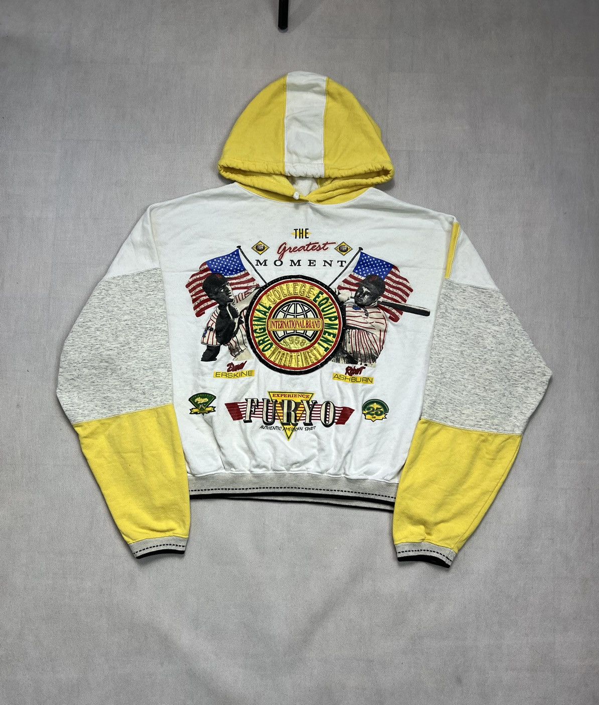 Rare Hoodie American Baseball Erskine / Ashburn vintage 90’s