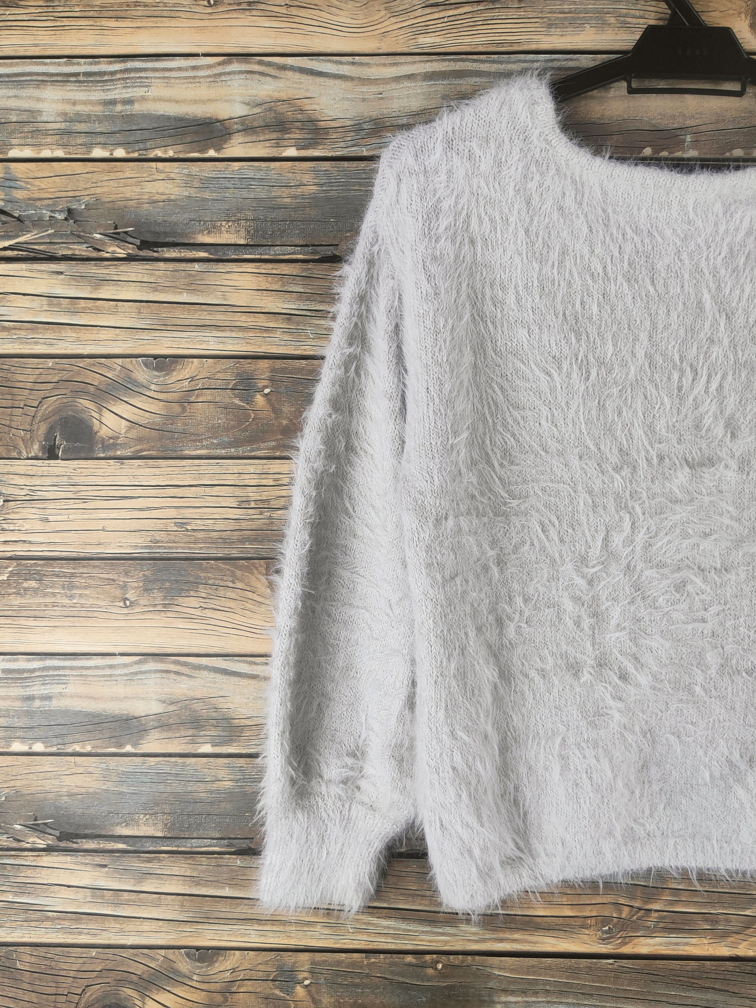 Japanese Brand DL Glacier Gray Fur Mohair Knitwear #46-506 Size M / US 6-8 / IT 42-44 - 8 Thumbnail