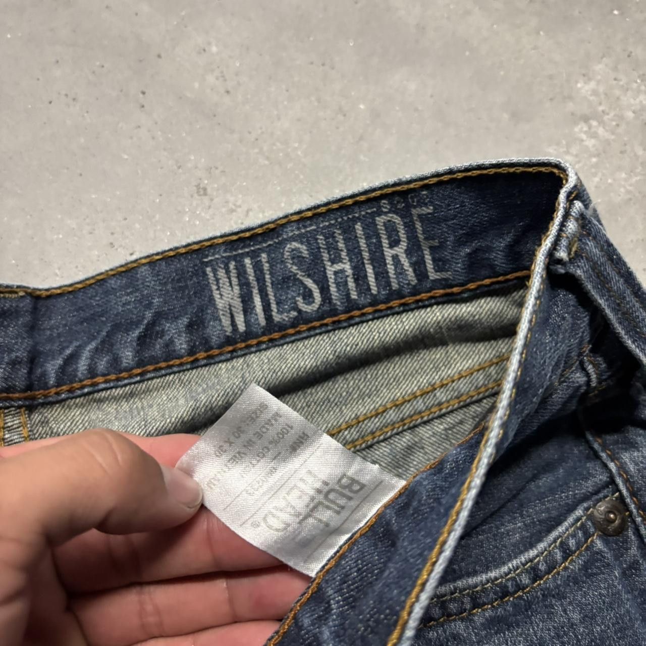 Japanese Brand × Vintage Crazy Vintage Y2K/2000s Grunge Dark Wash Bootcut Denim Jeans! Size US 31 - 8 Thumbnail