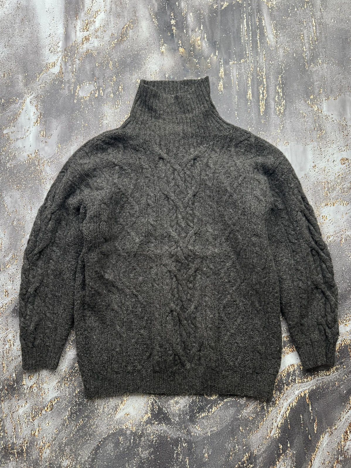 L.O.G.G. × Vintage L.O.G.G. Vintage Cable Knit Wool Sweater Size US M / EU 48-50 / 2 - 1 Thumbnail
