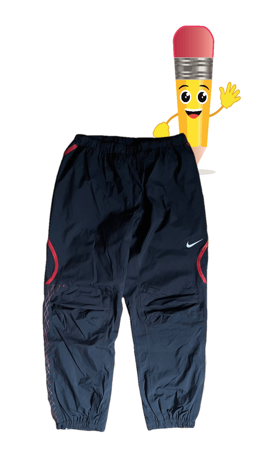 Nike × Vintage Vintage Nike Nylon Track Pants Size US 38 / EU 54 - 1 Thumbnail