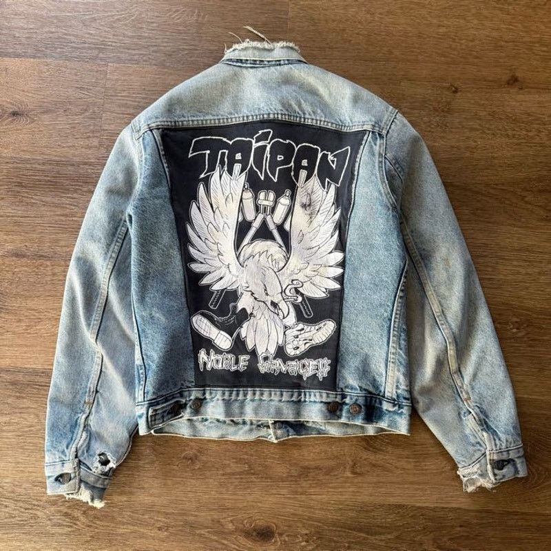 Levi's Vintage 80's Levi's Denim Jacket w/ Patch and Pin Size US M / EU 48-50 / 2 - 6 Thumbnail