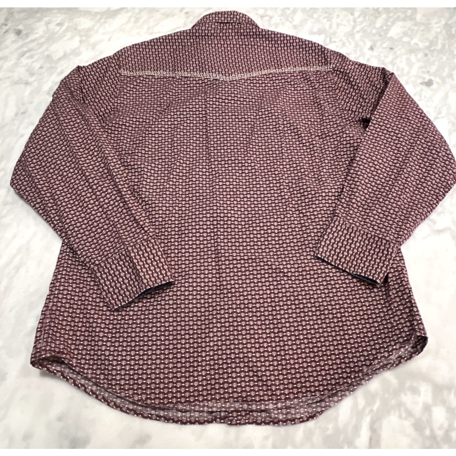 Roper Roper Western Geometric Pearl Snap Shirt Men’s XL Long Sleeve Red Casual Workwear Size US XL / EU 56 / 4 - 2 Thumbnail