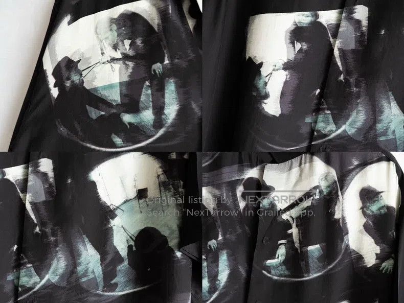 Yohji Yamamoto Yohji Yamamoto 22 SS Old Man Woman Double Shadow Silk Shir Size US M / EU 48-50 / 2 - 5 Thumbnail