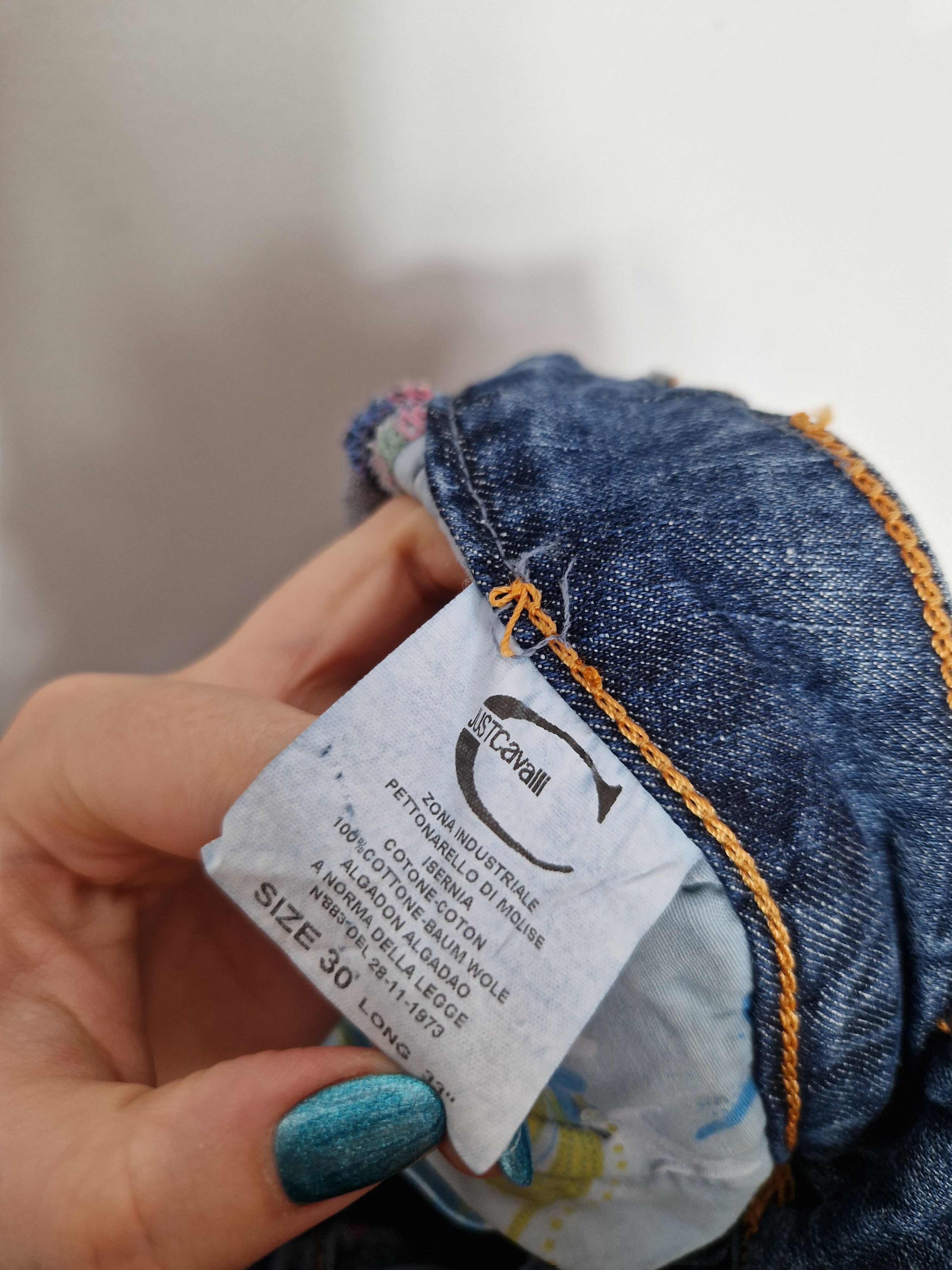 Just Cavalli × Roberto Cavalli Roberto Cavalli vintage embroided y2k denim pants Size 33" - 9 Thumbnail