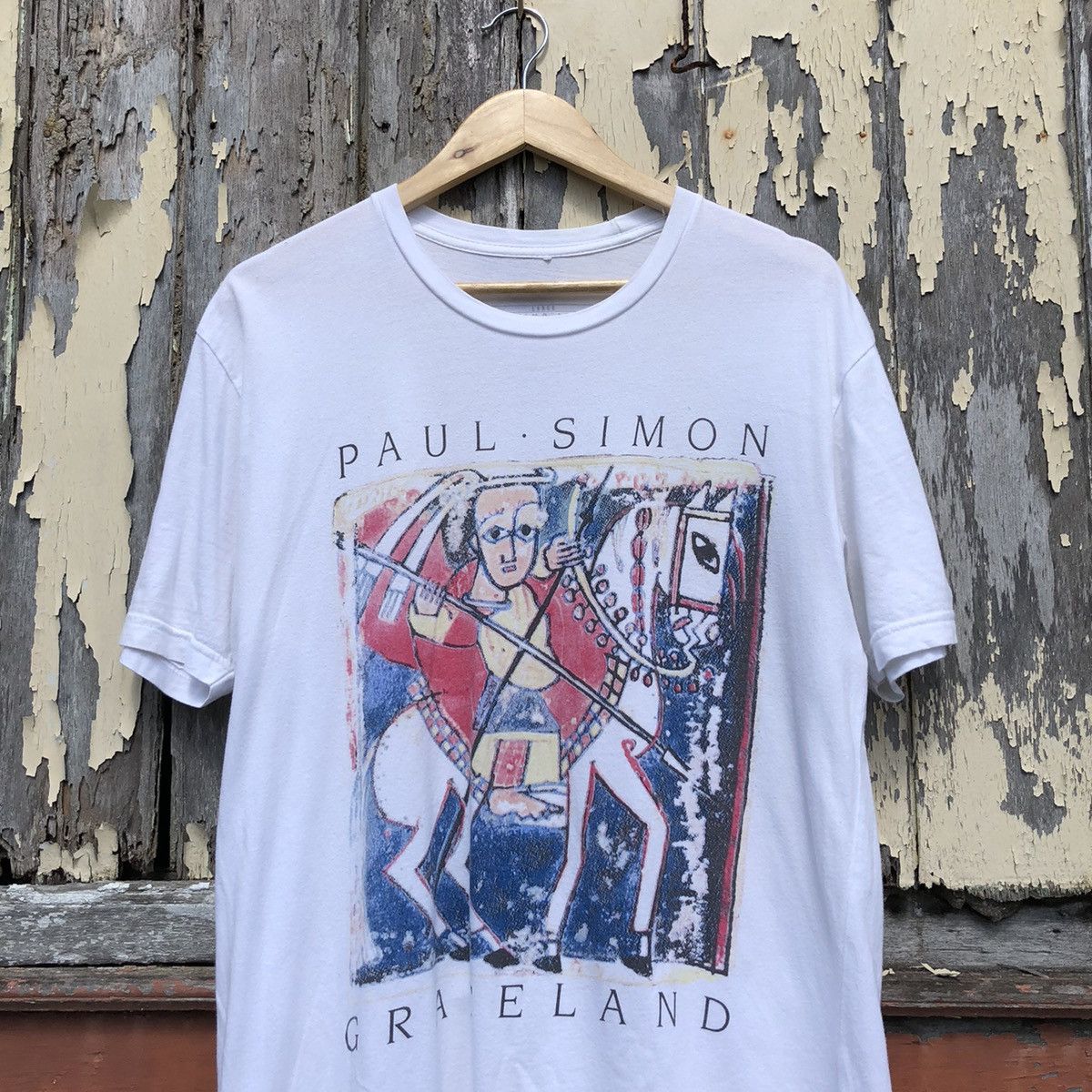 Band Tees Vintage y2k Art Paul Simon Graceland Tshirt Size US L / EU 52-54 / 3 - 3 Thumbnail
