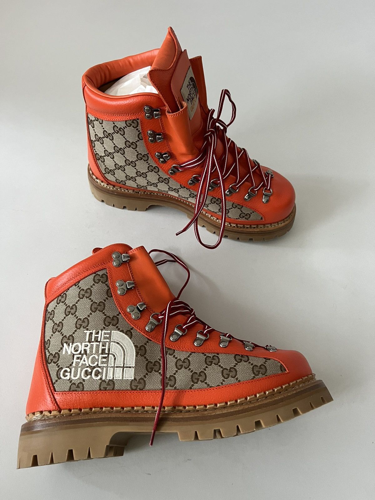 Gucci × The North Face The North Face x Gucci Monogram Leather Canvas Boots Size US 9.5 / EU 42-43 - 4 Thumbnail
