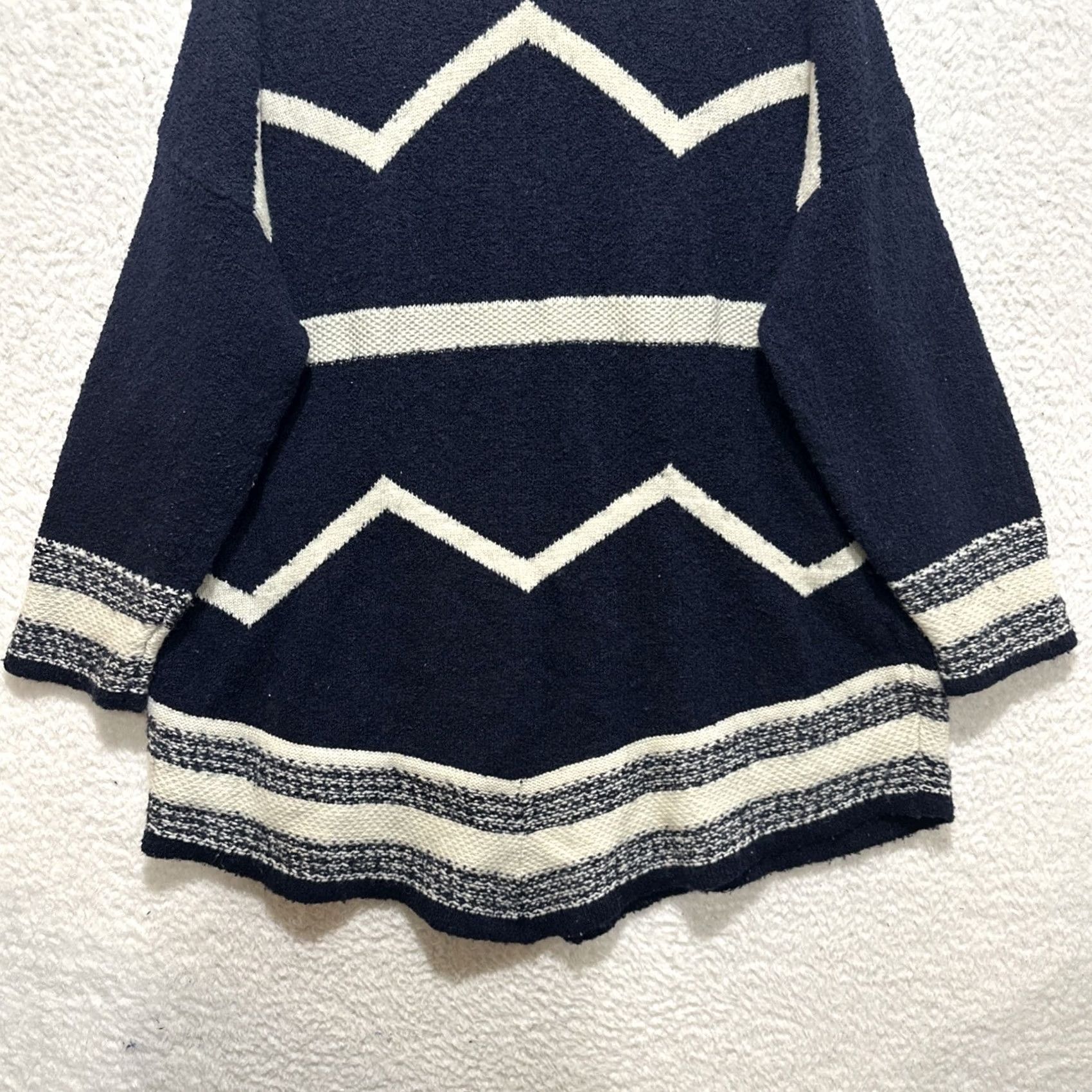 Ralph Lauren VINTAGE Lauren Ralph Lauren Southwestern Wool Blend Tunic Sweater Navy Blue Ivory Sz 3X Women Pullover Knitt 3X, Wool Blend, Western, Purple? Size XXL / US 16-18 / IT 52-54 - 7 Thumbnail