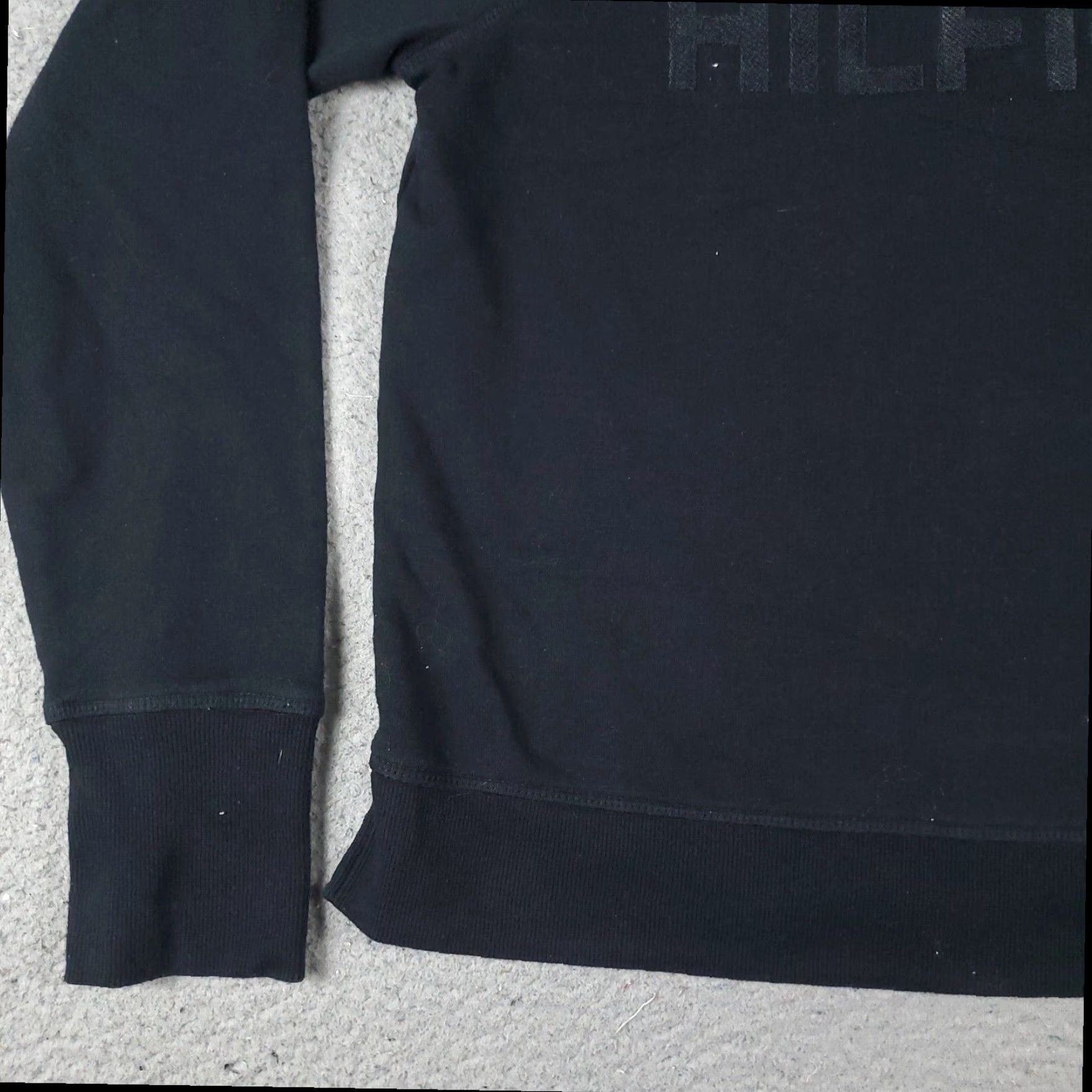 Tommy Hilfiger Tommy Hilfiger Pullover Sweater Womens Large Black Long Sleeve Crew Neck Cotton Blend Size L / US 10 / IT 46 - 4 Thumbnail