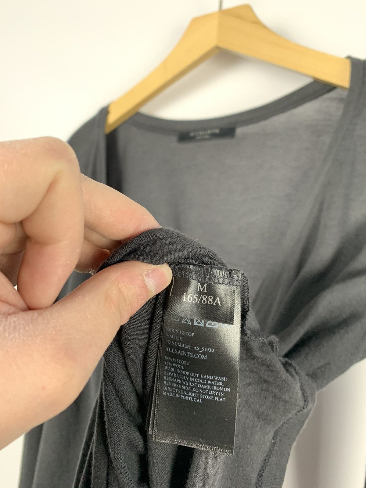 Allsaints Alllsaints Kerin LS Top Wrap Effect Long Sleeve Tee Ladies Size M / US 6-8 / IT 42-44 - 14 Thumbnail