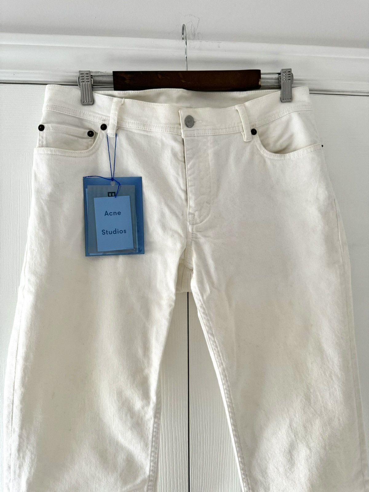 Acne Studios Acne Studios Blå Konst North White Denim Size US 31 - 1 Thumbnail