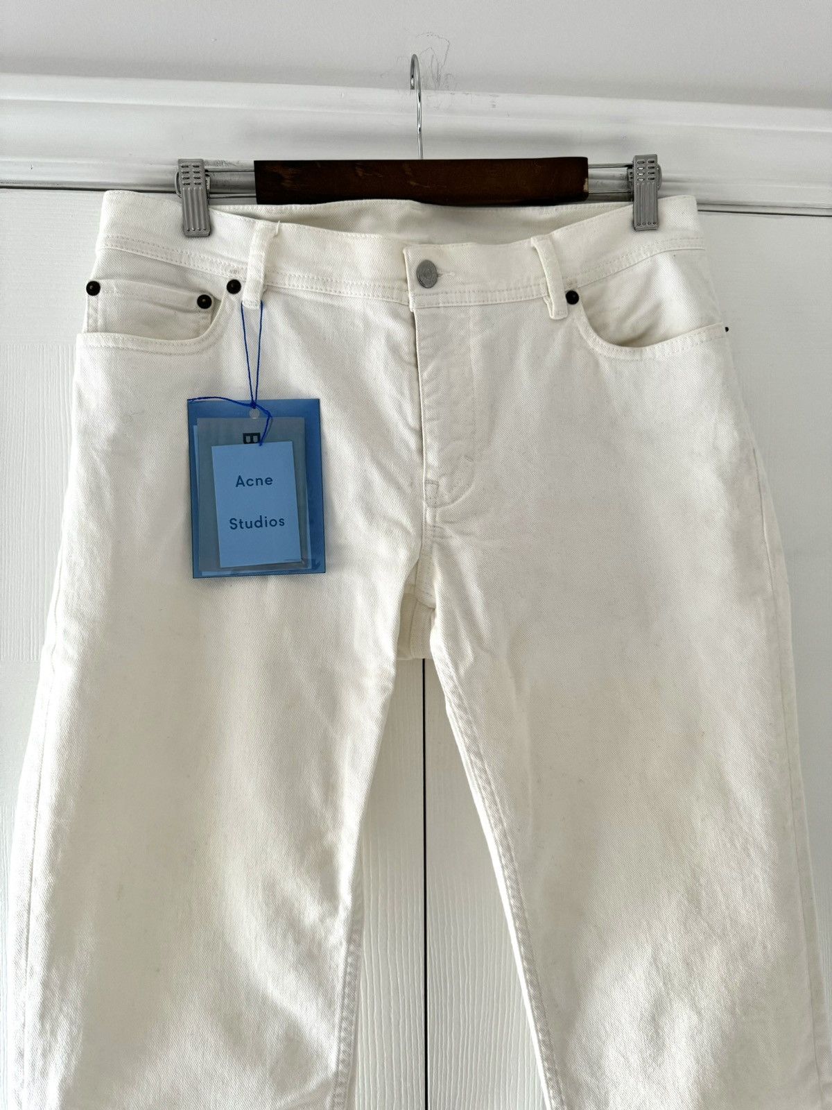 Image of Acne Studios Blå Konst North White Denim, Men's (Size 31)