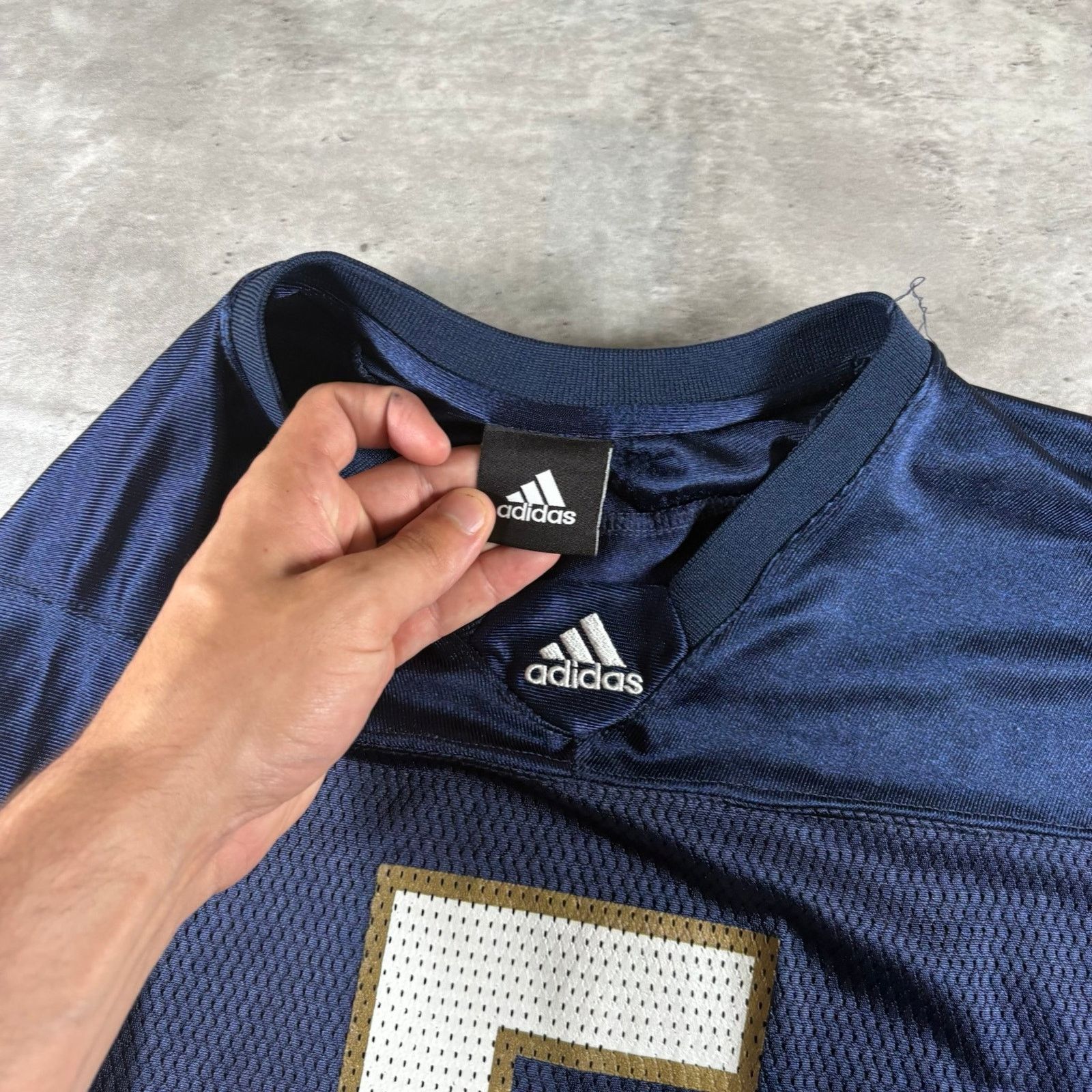 Adidas Y2K Notre Dame jersey￼ Size US L / EU 52-54 / 3 - 4 Thumbnail