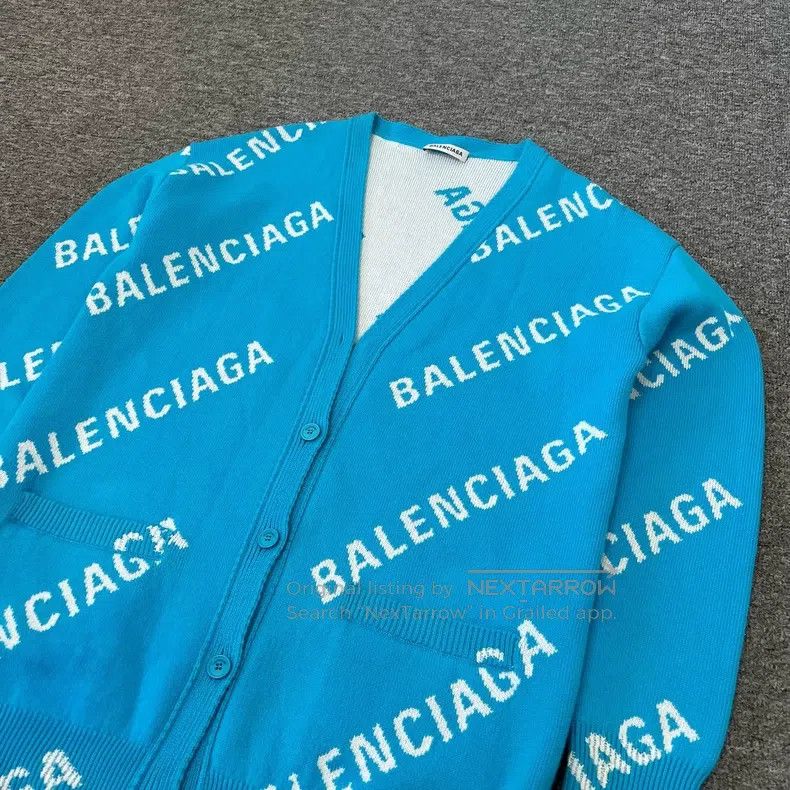 Balenciaga Balenciaga All-Over Print Bullet Knit Cardigan Size US M / EU 48-50 / 2 - 4 Thumbnail