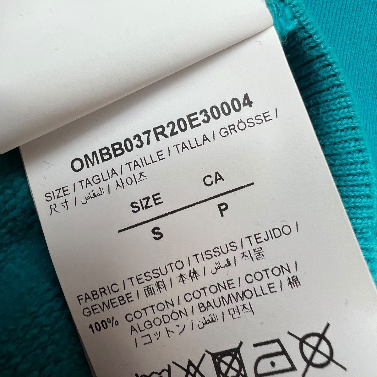 Off-White Off-White Spring Summer 20 Teal Hoodie Size US S / EU 44-46 / 1 - 5 Thumbnail