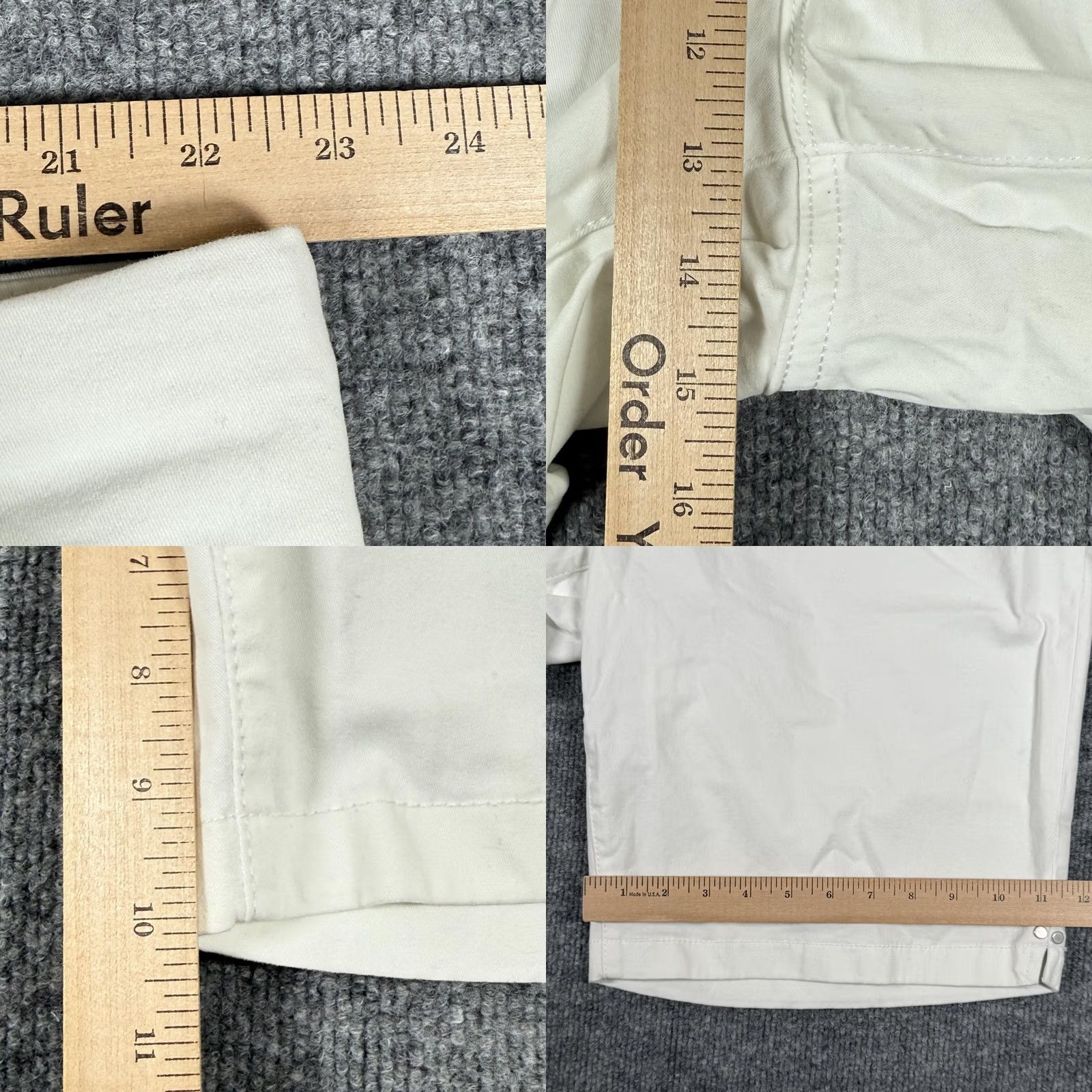Gloria Vanderbilt VINTAGE Gloria Vanderbilt Bermuda Shorts Womens 22W White Pull On Slimming Panel Slimming Blended Cotton Spandex Size 40" / US 18 - 9 Thumbnail