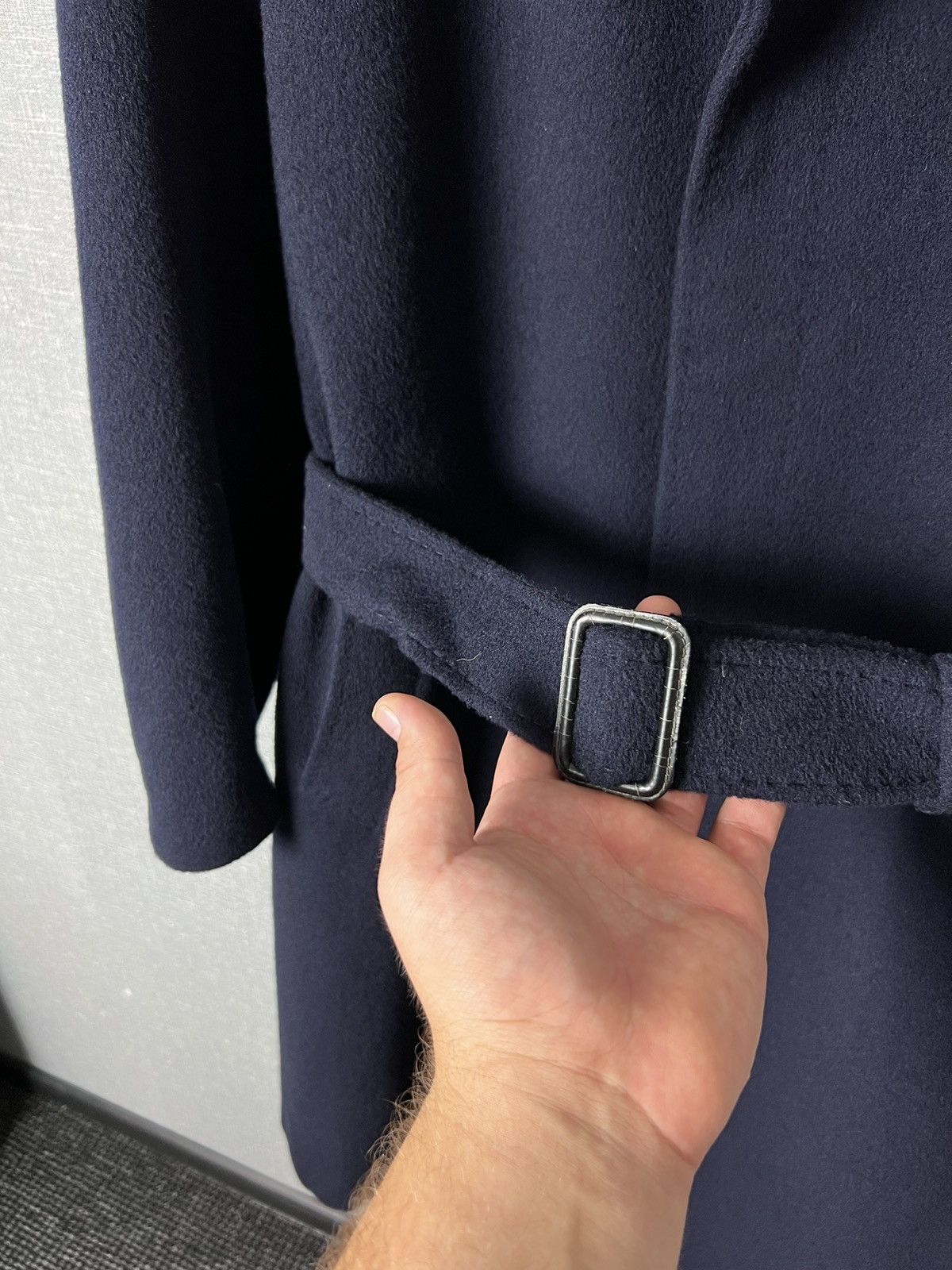 Herno Rare Vintage Cashmere & Wool Herno Heavy Belted Coat Size US M / EU 48-50 / 2 - 2 Thumbnail