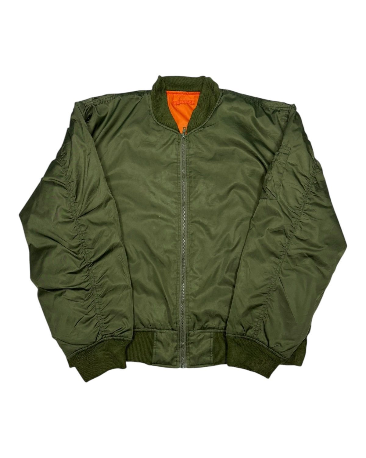 Alpha Industries 🔥VINTAGE MACHOPE AIR FORCE INTERMEDIATE MA-1 BOMBER JACKET Size US XL / EU 56 / 4 - 6 Thumbnail