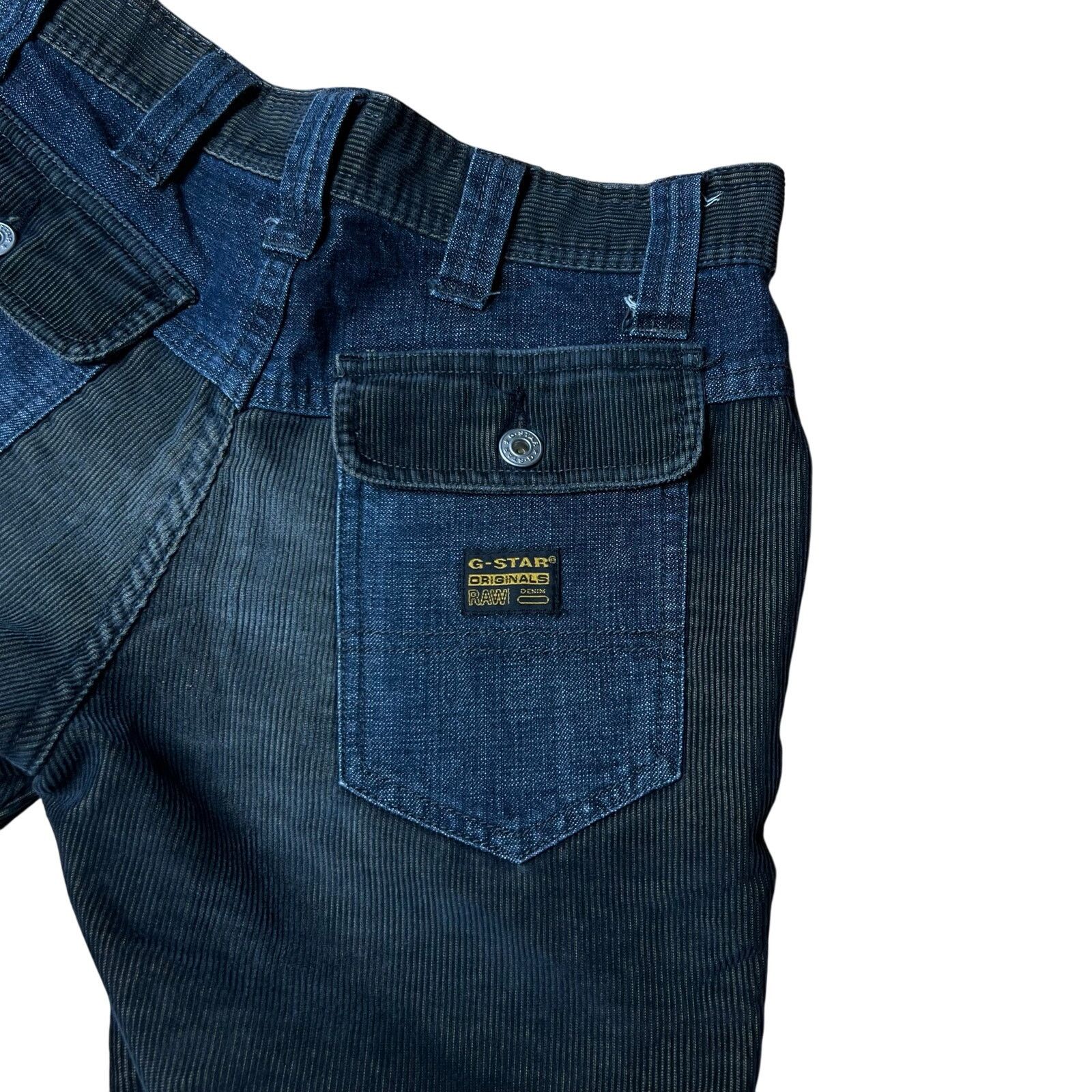 G-Star Rare Y2K G Star Raw Flared Women’s Corduroy Denim Pants 28 Size 28" / US 6 / IT 42 - 6 Thumbnail