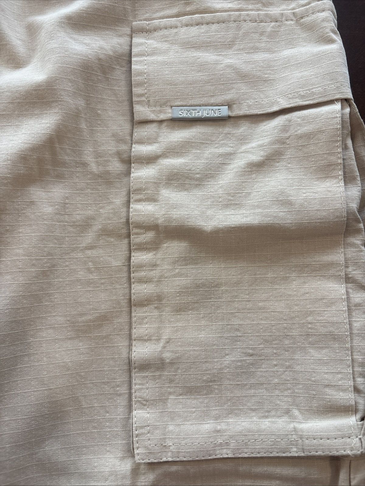 Sixth June Paris Sixth June Paris Men L Cargo Pants Khaki/Beige Cargo Pockets Size US 32 / EU 48 - 3 Thumbnail