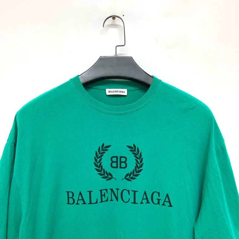 Balenciaga Balenciaga Mai Sui Lake Water Green Short Sleeves Size US S / EU 44-46 / 1 - 5 Thumbnail