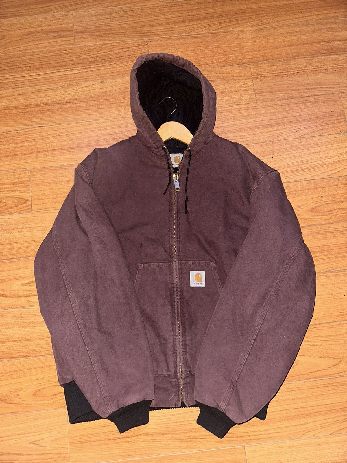 image of Burgundy Carhartt Workwear Jacket in Burgandy, Men's (Size Large)