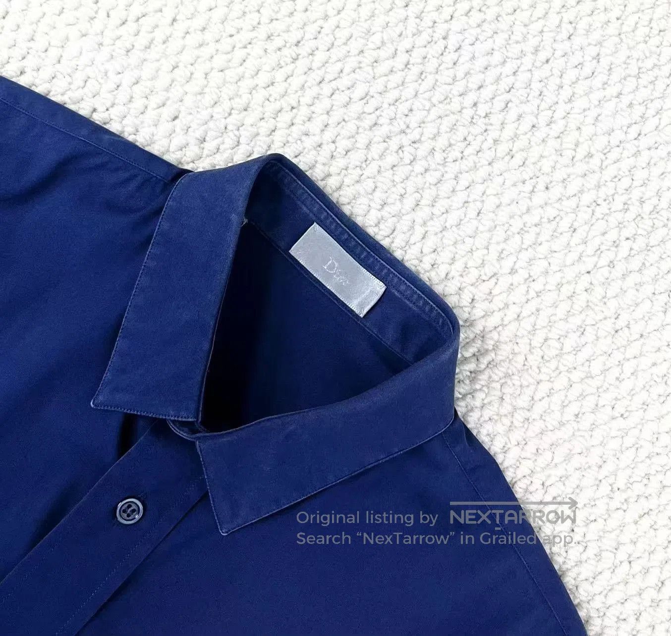 Dior Dior Navy Blue Embroidered Bee Shirt Jacket. Size US M / EU 48-50 / 2 - 3 Thumbnail