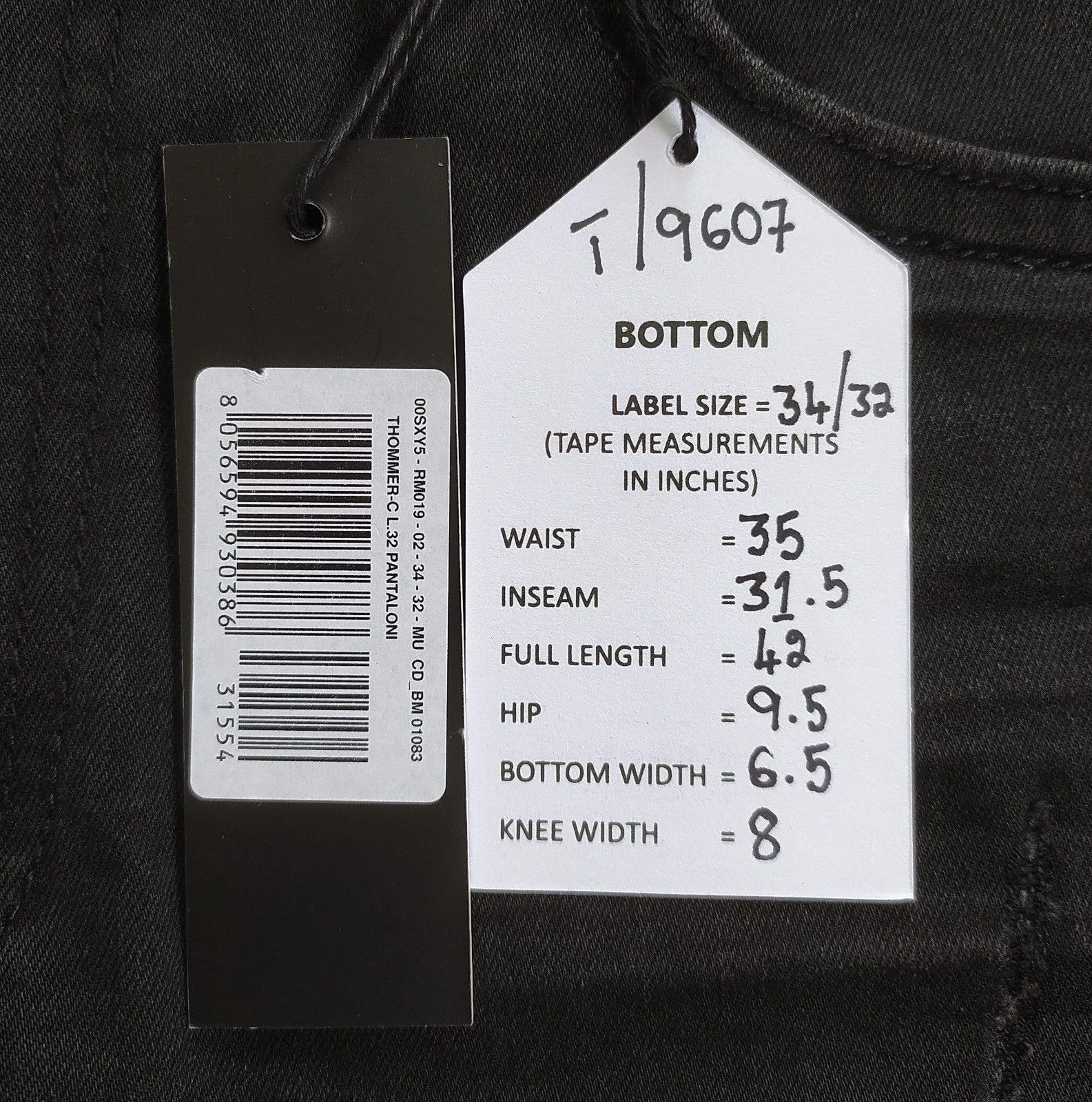 Diesel Diesel THOMMER-C L.32 MENS JEANS T/9607 Size US 34 / EU 50 - 6 Thumbnail
