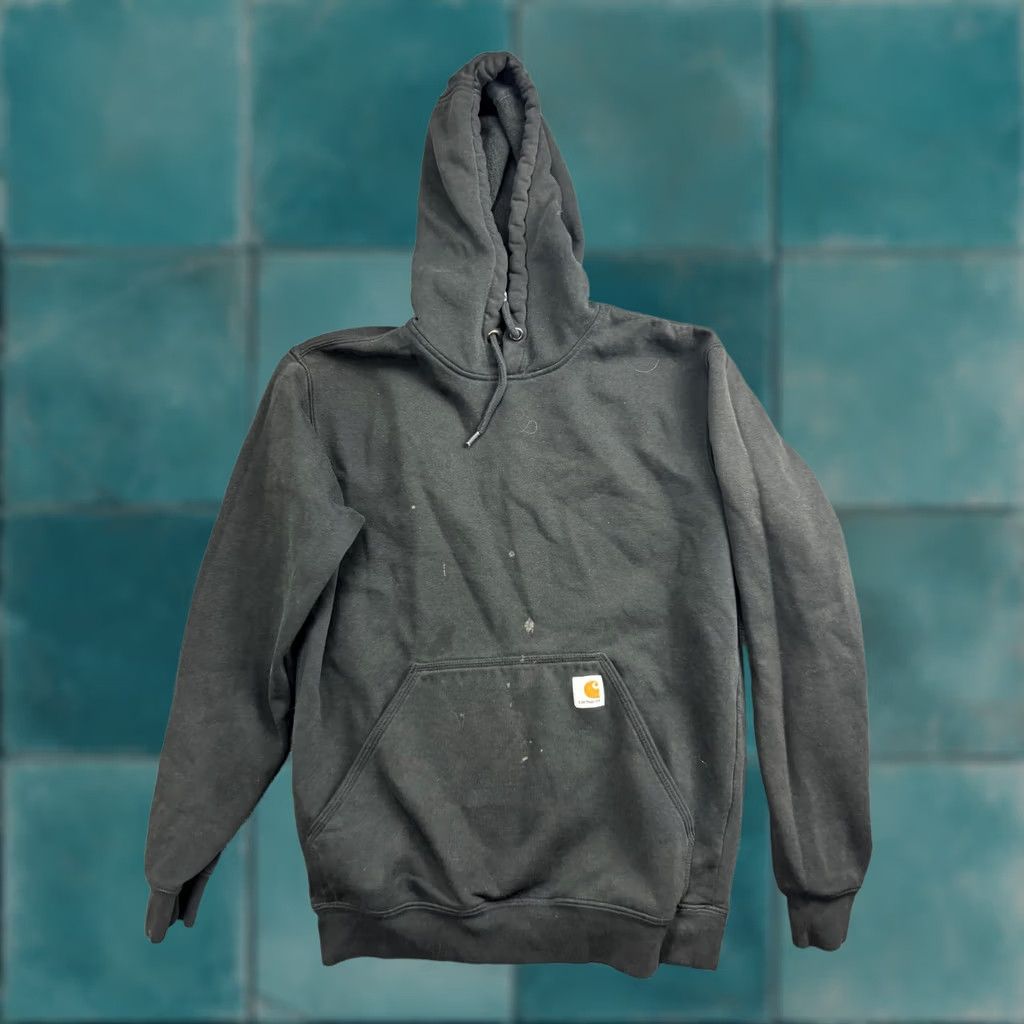Carhartt Carhartt Hoodie Mens Small Black Pullover Fleece Sweatshirt Loose Fit TS0121 Size US S / EU 44-46 / 1 - 1 Thumbnail