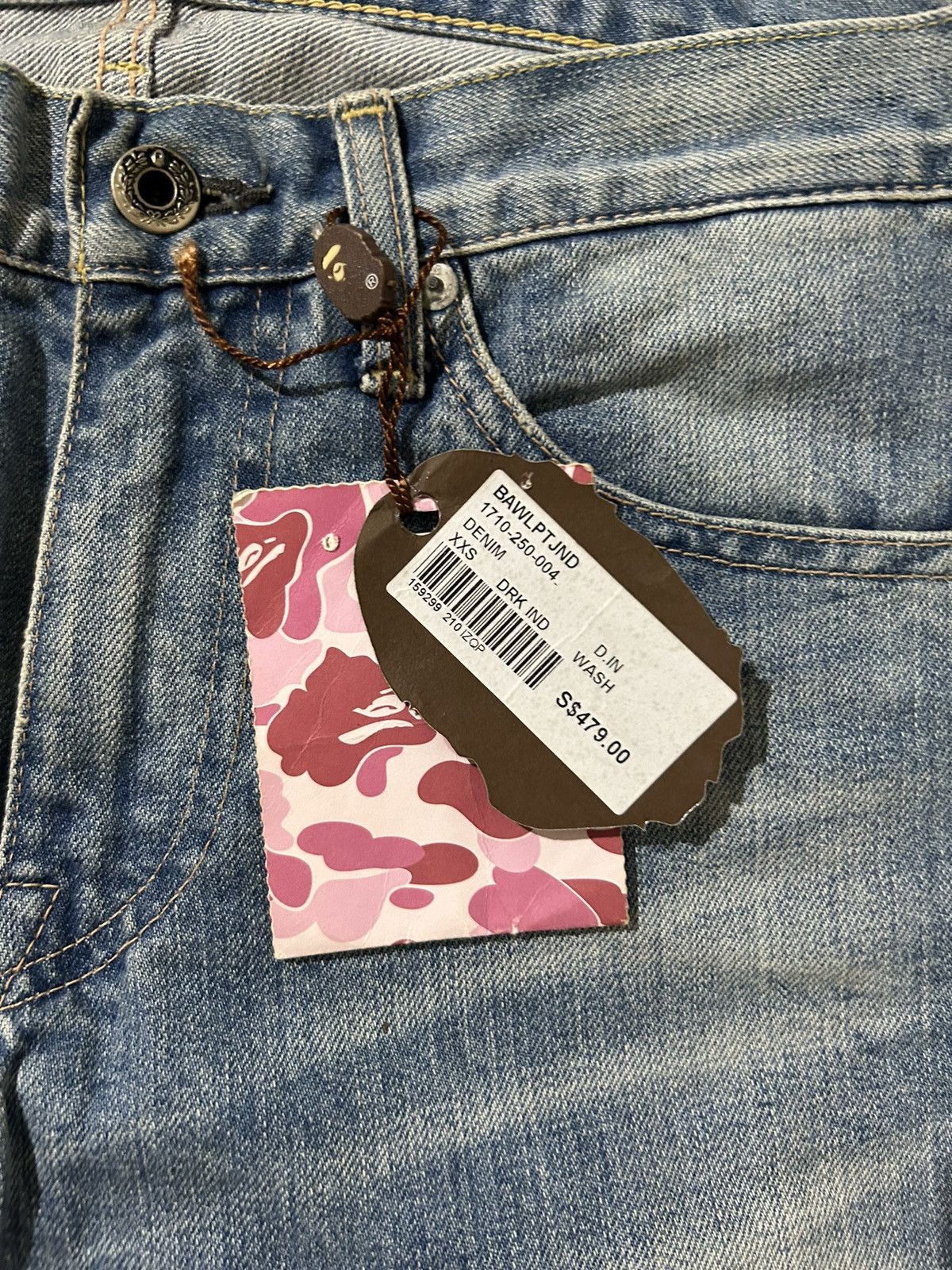 Bape Bapesta Denim Size 29" - 7 Thumbnail