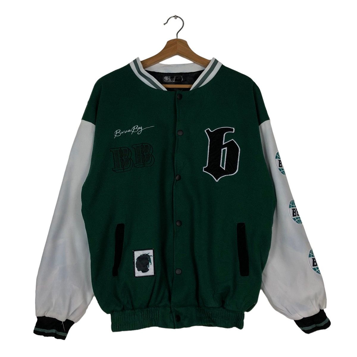 Japanese Brand 🔥Varsity Bomber Jacket Big Logo Alphabet B Japan Size US M / EU 48-50 / 2 - 1 Thumbnail