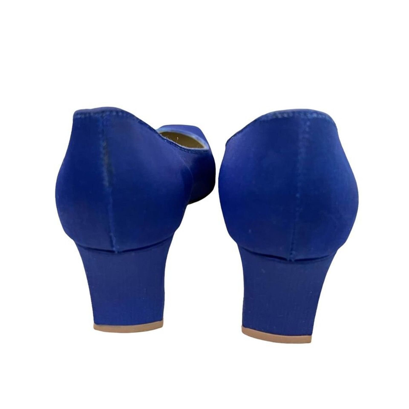 Vintage Vintage 80s Dyeables Satin Heels Pumps Size 6.5 Retro Shoes Size US 6.5 / IT 36.5 - 5 Thumbnail