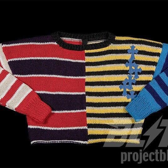 Chrome Hearts WOMENS CHROME HEARTS CASHMERE PATCHWORK SHORT SWEATER Size M / US 6-8 / IT 42-44 - 1 Thumbnail