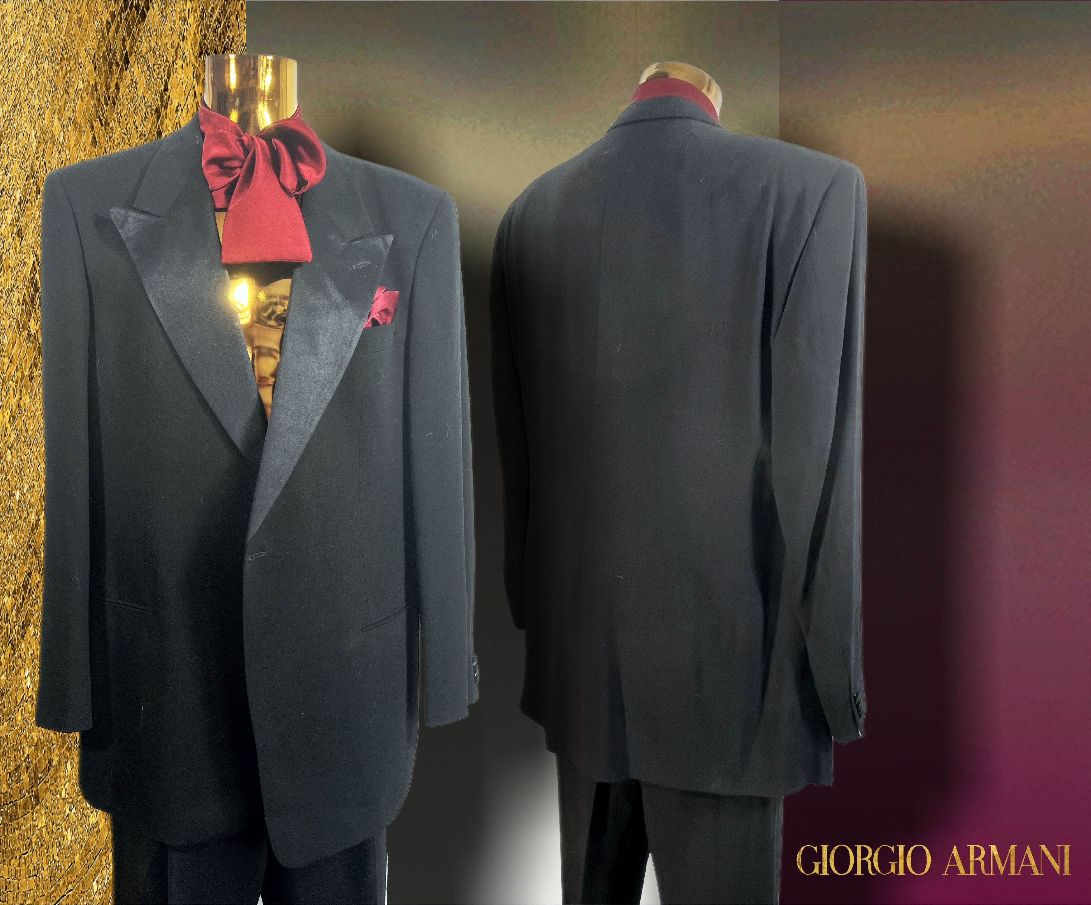 Giorgio Armani Grand Soiré Smocking by Giorgio Armani Size 54L - 10 Thumbnail