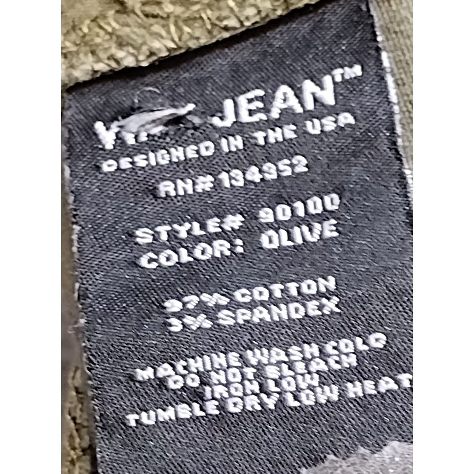 Olive Wax Jean Skinny Jeans Womens Juniors 11 Olive Green Cotton Stretch City 5-Pocket Design Skinny Slim Mens Womens Boys Girls Size 32" / US 10 / IT 46 - 6 Thumbnail