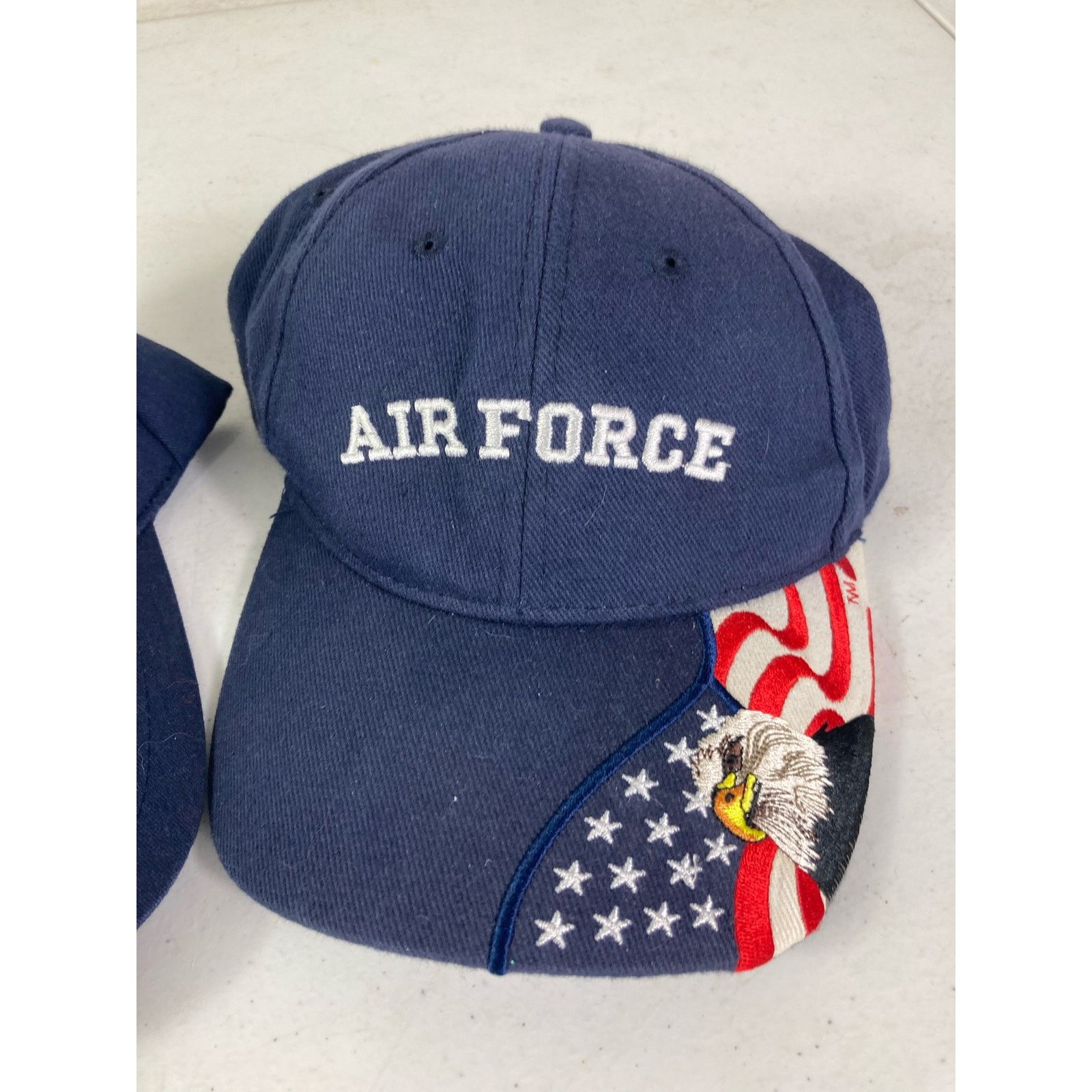 Other US Air Force USAF Baseball Military Hat Lot of 2 Hats Cap Size ONE SIZE - 3 Thumbnail