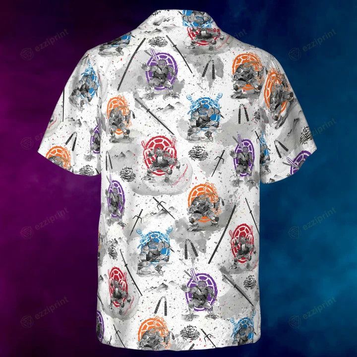 Other TMNT CHARACTERS SUMI-E PATTERN HAWAIIAN SHIRT Size US L / EU 52-54 / 3 - 4 Thumbnail