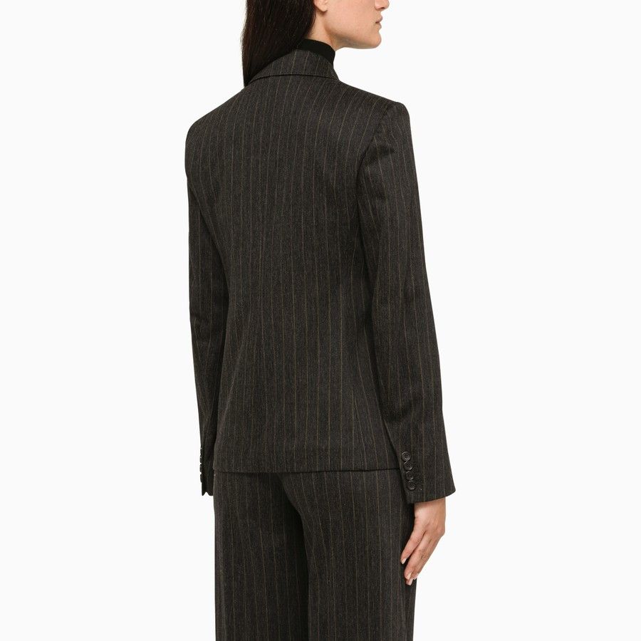 Max Mara o1d2blof0824 Double-breasted Jacket in Grey Size M / US 6-8 / IT 42-44 - 3 Thumbnail