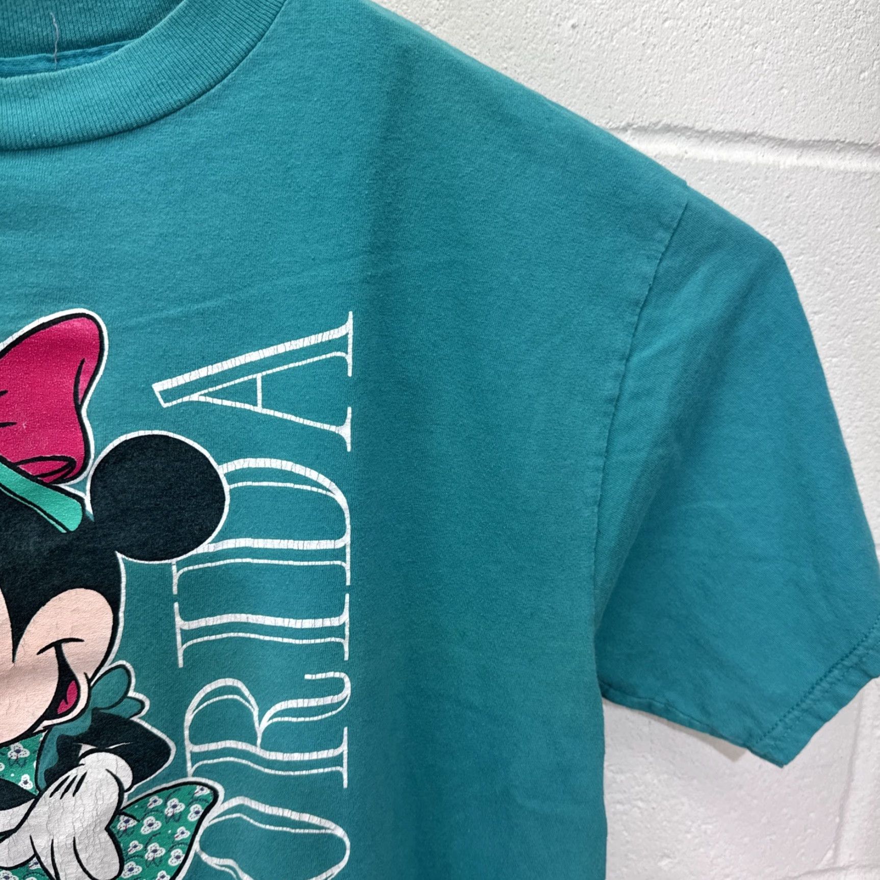 Mickey Unlimited VINTAGE Mickey Unlimited Disney Minnie Mouse Shirt L Adult Regular Blue Teal 90s Florida Cartoon Womens Men Size US L / EU 52-54 / 3 - 7 Thumbnail